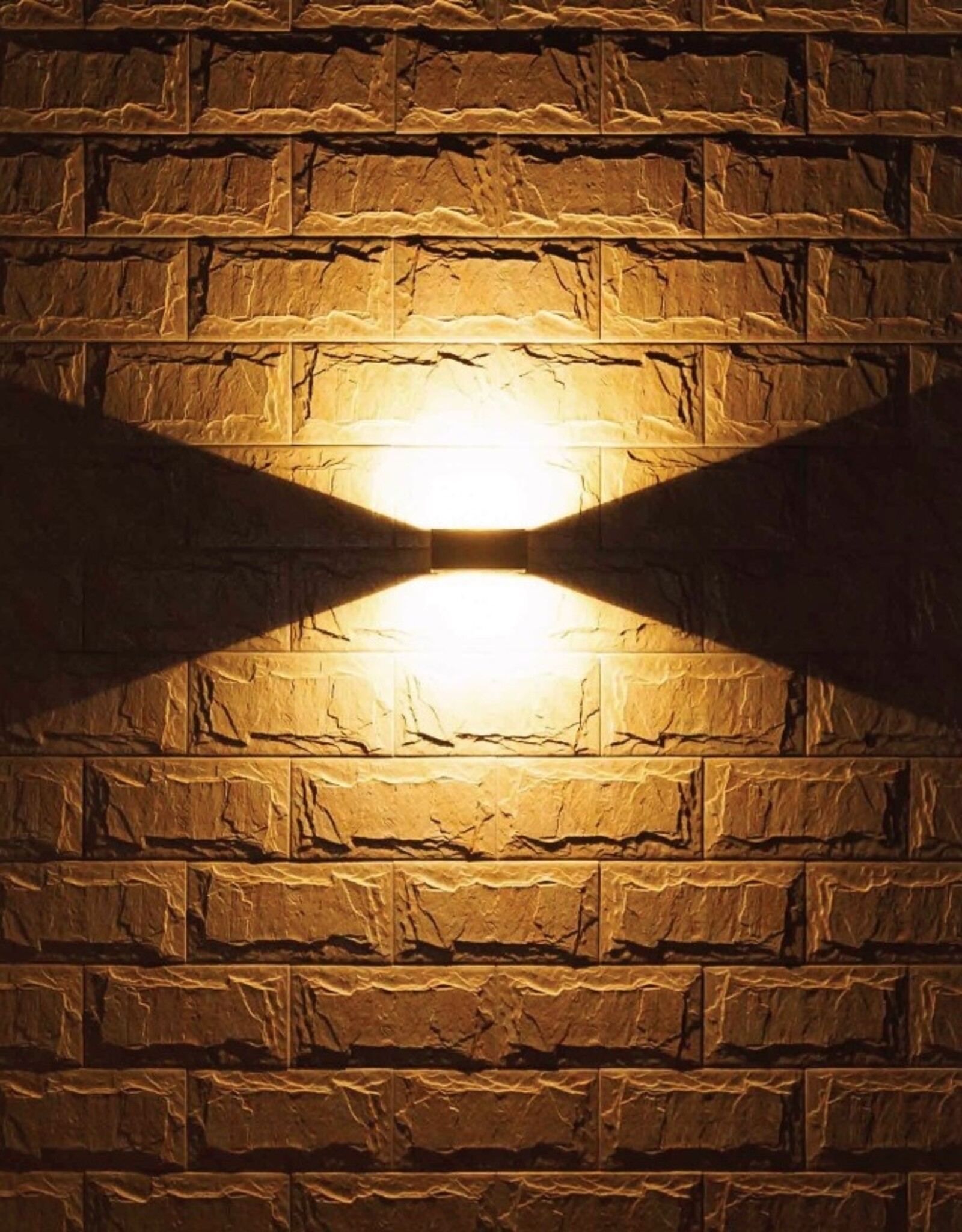 LedLed CATO-M up/down buitenlamp zwart 12W 3000k