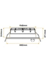 LedLed ANDOS led inbouwspot IP65 6W