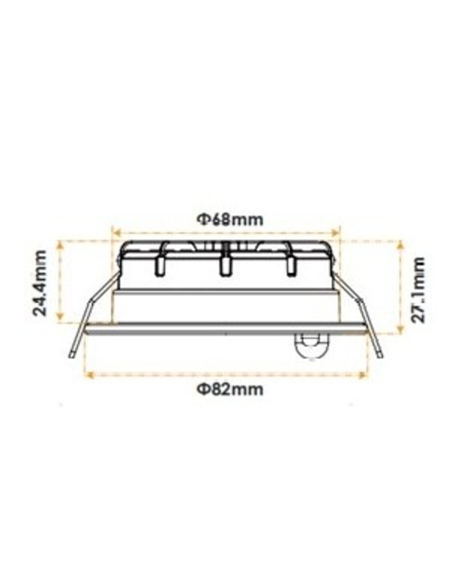LedLed ANDOS led inbouwspot IP65 6W