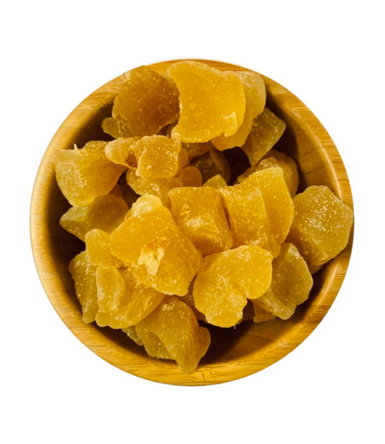 Getrocknete & Gezuckerte  Ingwerstücke