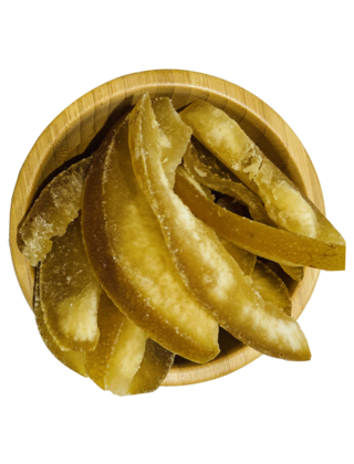 Pomelo Streifen gezuckert