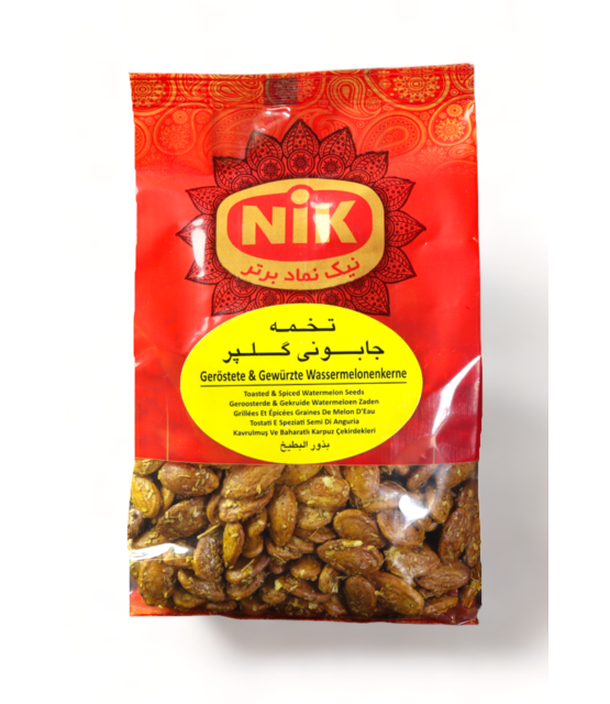 Geröstete Wassermelonenkerne mit Bärenklau (Golpar)