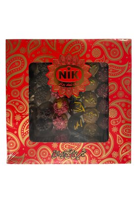 Iranisches Gebäck Nokhodchi Ghel Schoko 650g