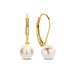 Beloro Jewels Monte Napoleone Perla 9 karat gold hoop earrings