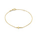 Beloro Jewels Della Spiga Donatella 9 karat gold bracelet with cross