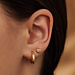 Beloro Jewels Della Spiga Giulietta 9 karat gold ear studs with heart