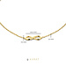 Beloro Jewels Della Spiga Felicia 9 karat gold bracelet with infinity