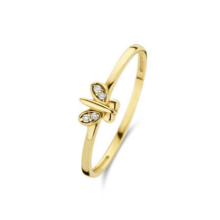 Beloro Jewels Della Spiga Farfalla 9 karat gold ring