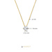 Beloro Jewels Monte Napoleone Stella collana in oro 9 carati con zirconia