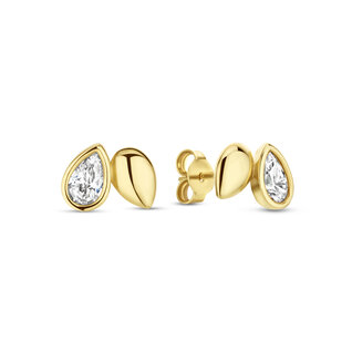 Beloro Jewels Monte Napoleone Natalia orecchini a bottone in oro 9 carati