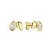 Beloro Jewels Monte Napoleone Natalia clous d'oreilles en or 9 carats avec zircone