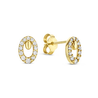 Beloro Jewels Monte Napoleone Leontina 9 karat gold ear studs