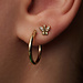 Beloro Jewels Della Spiga Farfalla 9 karat gold ear studs with zirconia