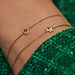 Beloro Jewels Della Spiga Farfalla 9 karaat armband met zirkonia