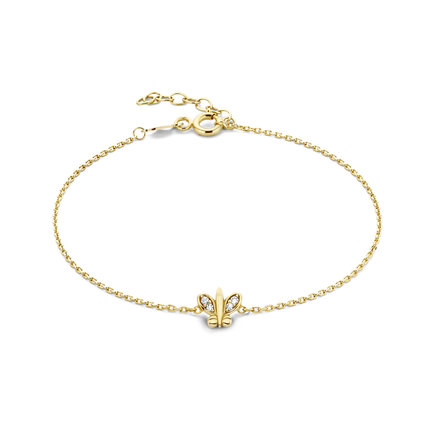 Beloro Jewels Della Spiga Farfalla bracelet en or 9 carats