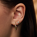 Beloro Jewels Monte Napoleone Lucilla 9 karat gold ear studs with zirconia