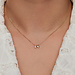 Beloro Jewels Monte Napoleone Natalia collier en or 9 carats avec zircone