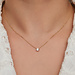 Beloro Jewels Monte Napoleone Stella 9 karat gold necklace with zirconia