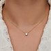 Beloro Jewels Monte Napoleone Stella 9 karat gold necklace with zirconia