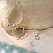 Beloro Jewels Monte Napoleone Stella clous d'oreilles en or 9 carats avec zircone