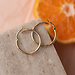 Beloro Jewels La Rinascente Chiara 9 karat gold hoop earrings