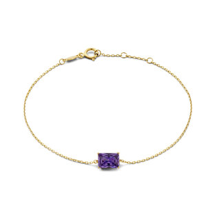 Beloro Jewels La Milano Colori Porphyra bracelet en or 9 carats