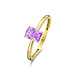 Beloro Jewels La Milano Colori Sienna bague en or 9 carats avec zircone rose