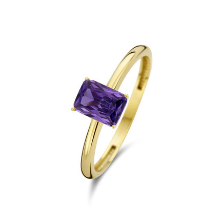 Beloro Jewels La Milano Colori Porphyra 9 karat gold ring