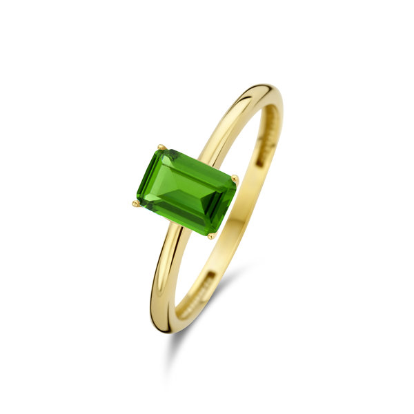 Beloro Jewels La Milano Colori Verdi anello in oro 9 carati