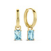 Beloro Jewels La Milano Colori Aurora 9 karat gold hoop earrings