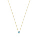 Beloro Jewels La Milano Colori Aurora 375er Goldkette mit blaue Zirkonia