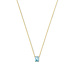 Beloro Jewels La Milano Colori Aurora collier en or 9 carats avec zircone bleu