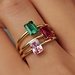 Beloro Jewels La Milano Colori Sienna anello in oro 9 carati con zircone rosa