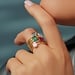 Beloro Jewels La Milano Colori Porphyra 9 karaat ring met paarse zirkonia