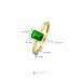 Beloro Jewels La Milano Colori Verdi 9 karaat ring met groene zirkonia