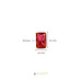 Beloro Jewels La Milano Colori Rosetta 375er Goldohrstecker mit rote Zirkonia