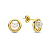 Beloro Jewels Monte Napoleone Perla orecchini a bottone in oro 9 carati