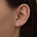 Beloro Jewels Monte Napoleone Perla orecchini a bottone in oro 9 carati con perla
