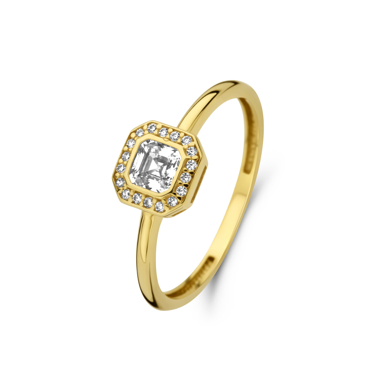 9 stone shop gold ring