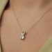 Beloro Jewels Monte Napoleone Stella collier en or 9 carats et oxyde de zirconium