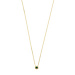 Beloro Jewels Monte Napoleone Sofia 375er Goldkette mit grünem Zirkonia Stein