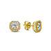Beloro Jewels Monte Nopoleone Sofia clous d'oreilles en or 9 carats