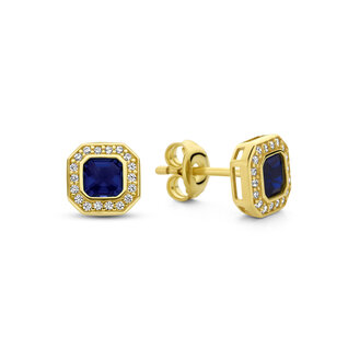 Beloro Jewels Monte Nopoleone Sofia clous d'oreilles en or 9 carats