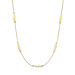 Beloro Jewels La Rinascente Donetta collier en or 9 carats avec barres ovales