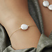 Beloro Jewels Monte Napoleone Alcinia 9 karat gold bracelet with freshwater pearl