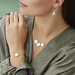Beloro Jewels Monte Napoleone Alcinia bracelet en or 9 carats avec perle d'eau douce