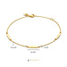 Beloro Jewels La Rinascente Donetta 9 karat guldarmbånd med ovale stænger