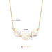 Beloro Jewels Monte Napoleone Alcinia 9 karat gold necklace with freshwater pearls