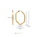 Beloro Jewels La Rinascente Francesca 9 karat gold hoop earrings