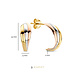 Beloro Jewels Della Spiga Mira 9 karat gold hoop earrings